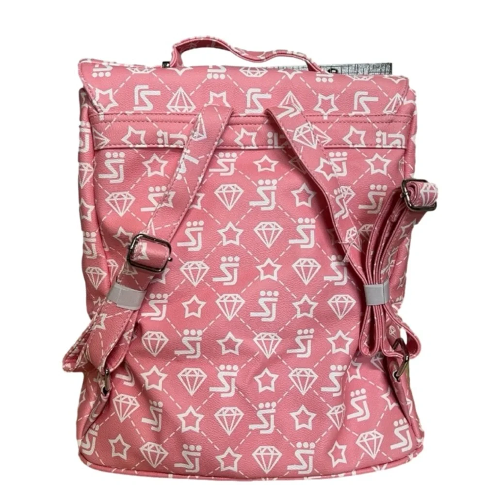 NEW! Shane Justin Backpack Two Tone Logo Color Pink‎